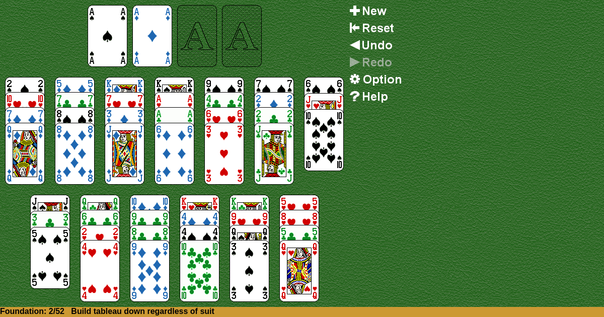 Baker's Dozen Solitaire