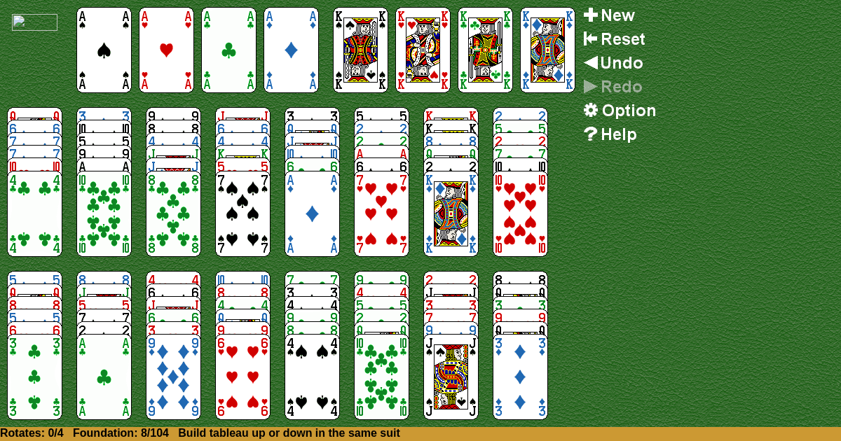 Crescent Four Solitaire