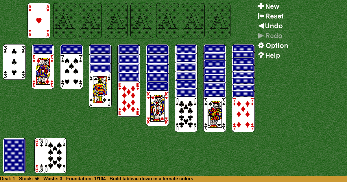 Double Klondike Solitaire