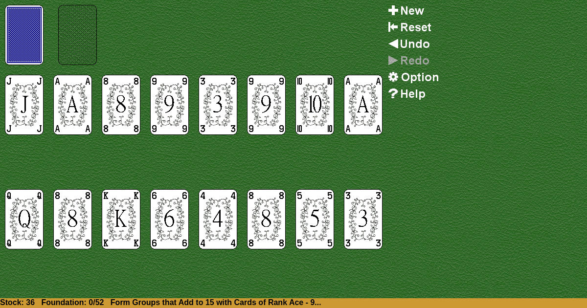 Fifteens Solitaire
