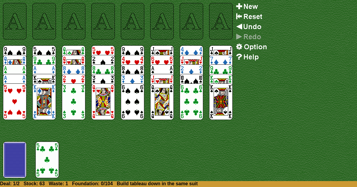 Forty and Eight Solitaire
