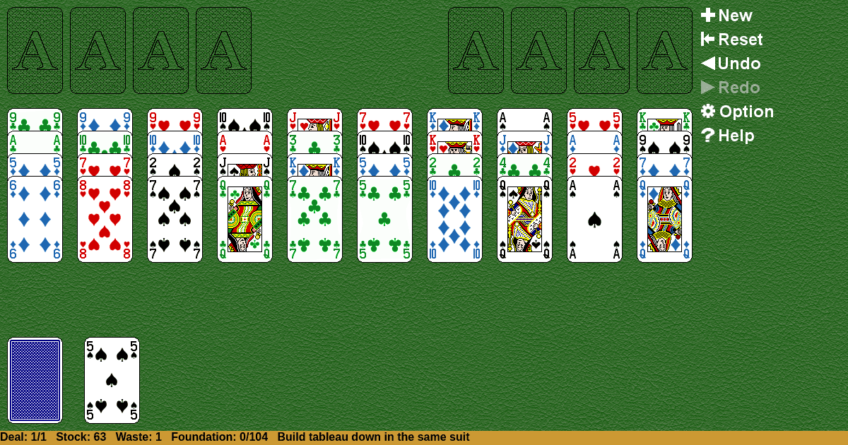 Forty Devils Solitaire
