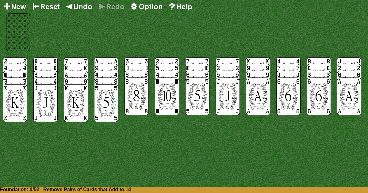 Fourteen Out Solitaire