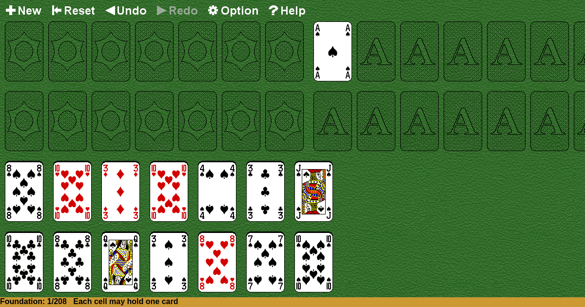 FreeCell Four Deck Solitaire