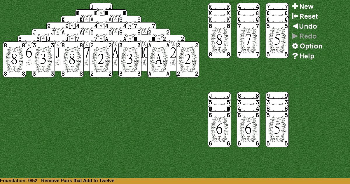 Pyramid Dozen Solitaire