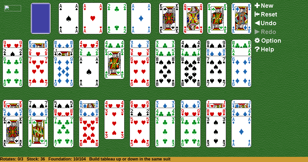 Rainbow Fan Solitaire
