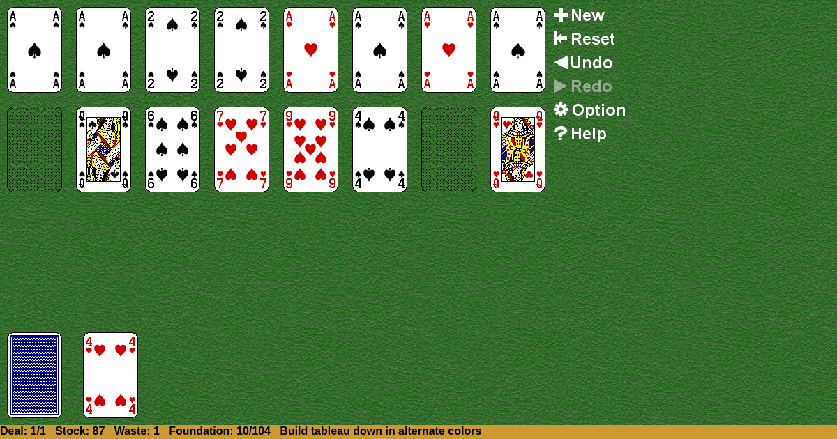 Red and Black Solitaire