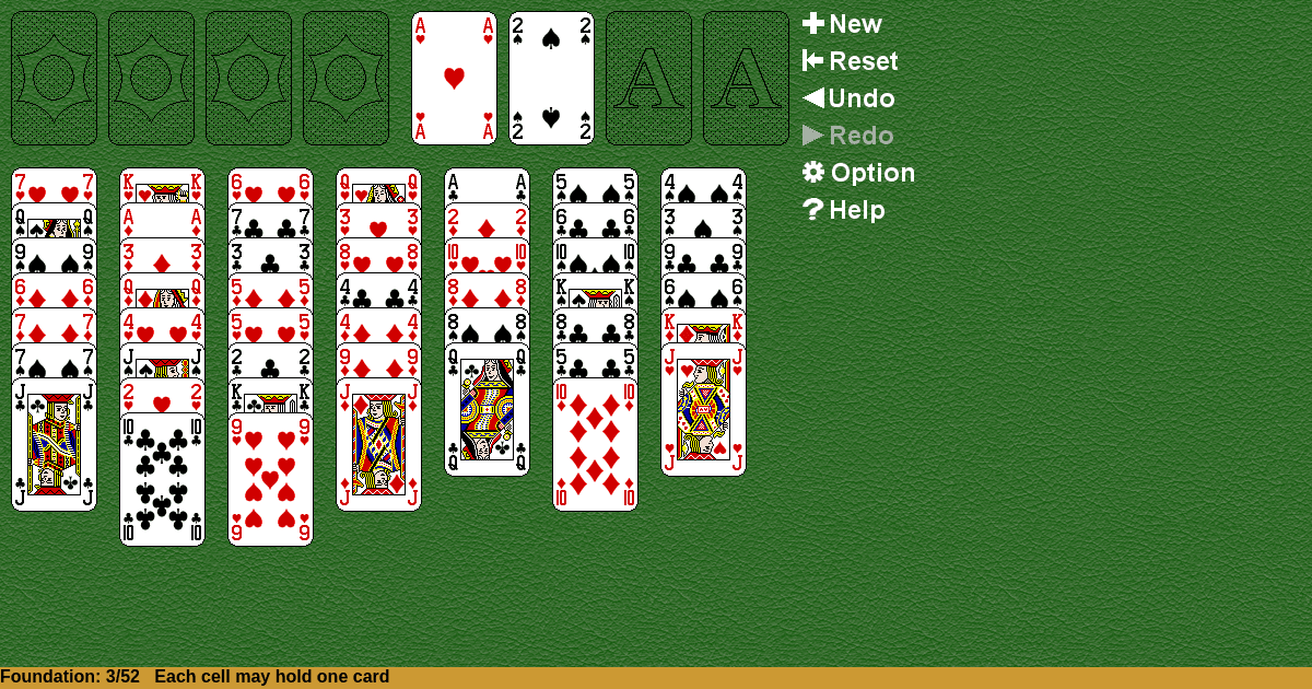 Seven by Four Solitaire