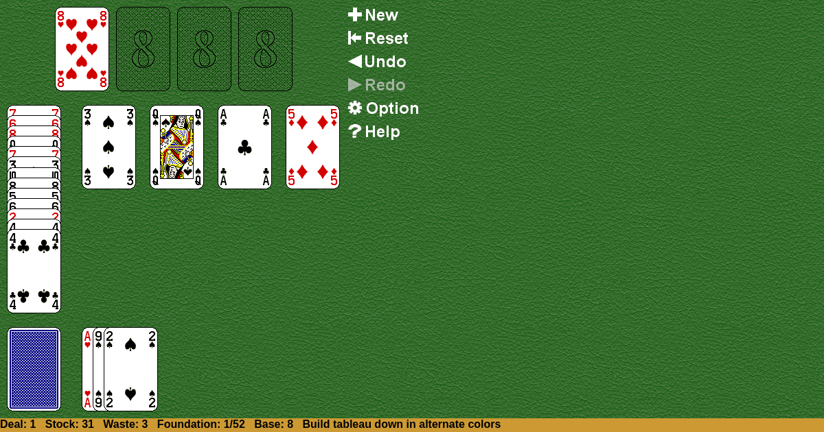 Superior Canfield Solitaire