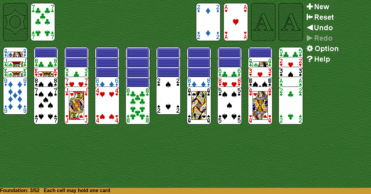 Ten Across Solitaire