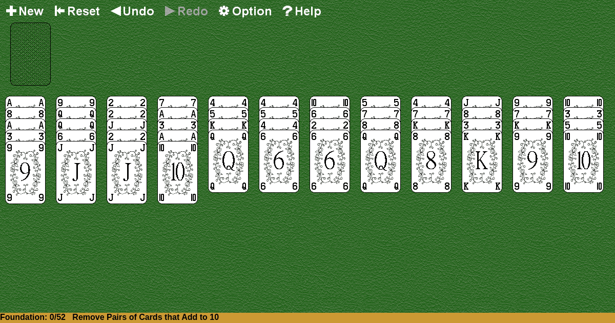 Tens Out Solitaire