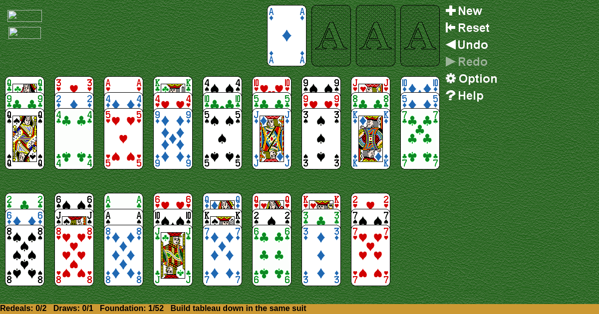 Three Shuffles and a Draw Solitaire