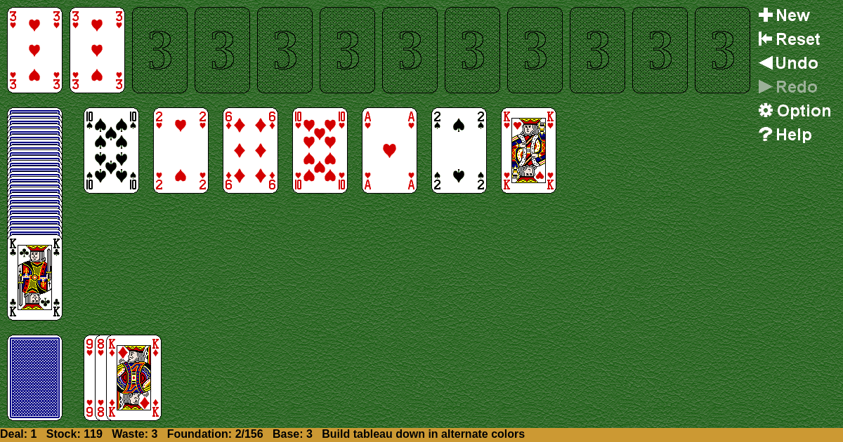 Triple Canfield Solitaire