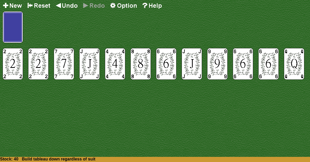 Trusty Twelve Solitaire