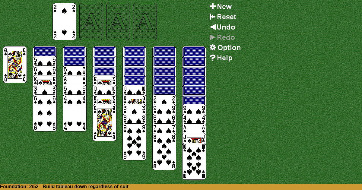 Yukon One Suit Solitaire